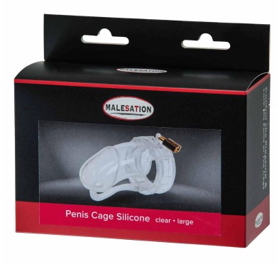 MALESATION Penis Cage Silicone large clear